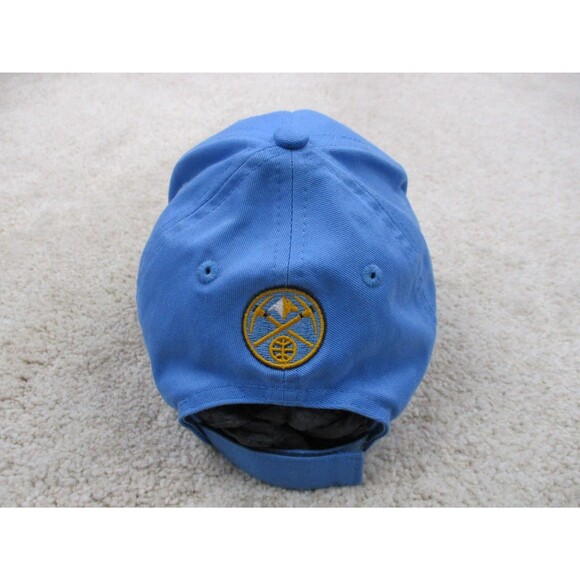 Denver Nuggets Hat Cap Strap Back One Size Blue Gold NBA Basketball Mens - Picture 5 of 13